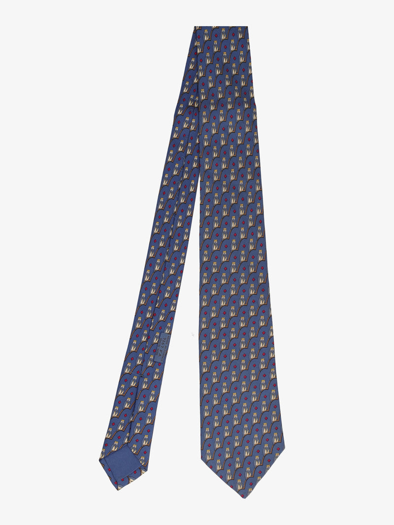 Hermès Owl Print Tie 161225.29  Hermes 