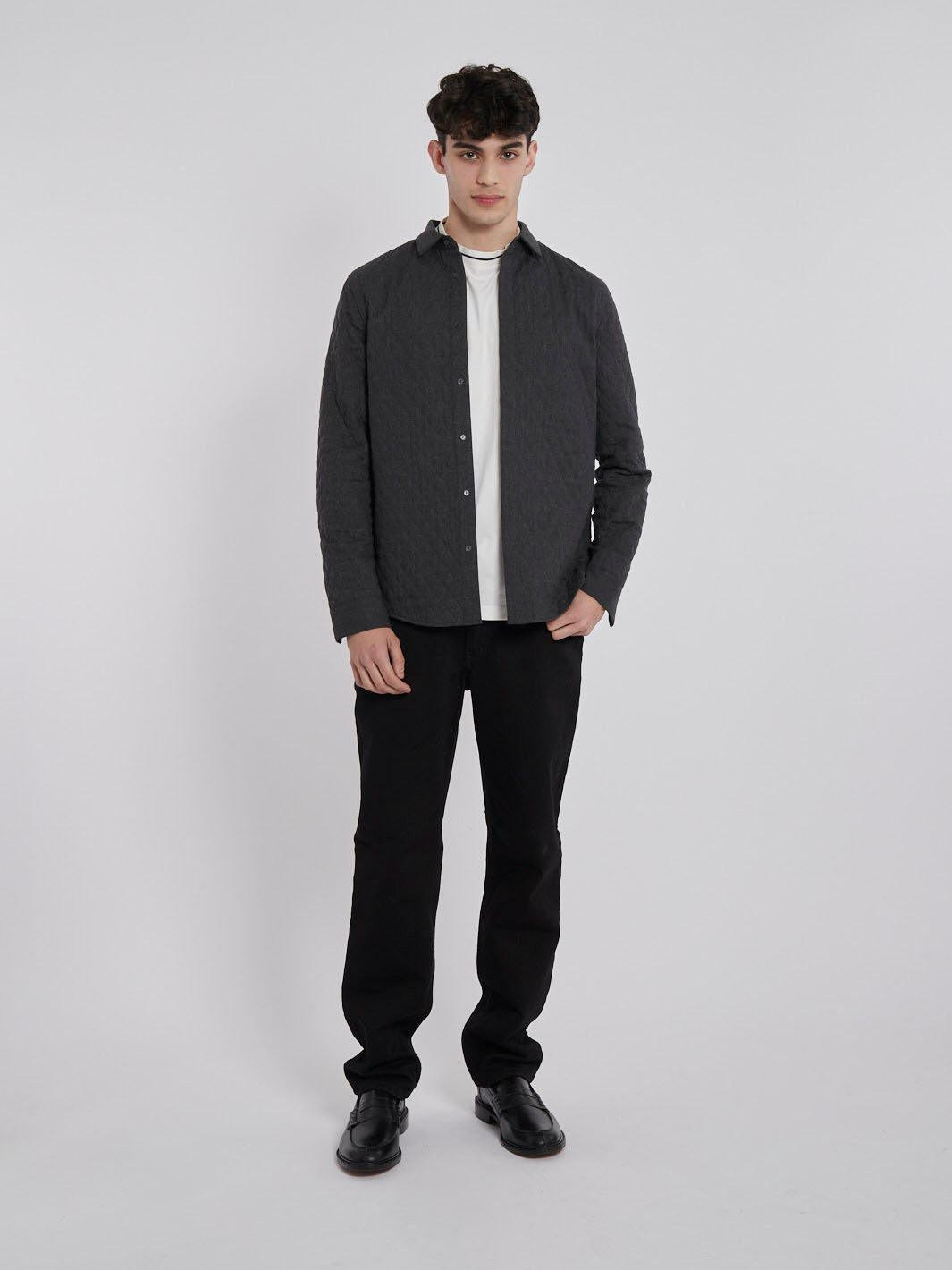 2010 dark grey Cos jacket  in quilted wool blend W22032303  Cos 