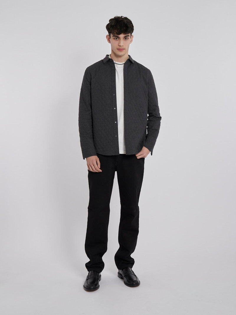 2010 dark grey Cos jacket  in quilted wool blend W22032303  Cos 