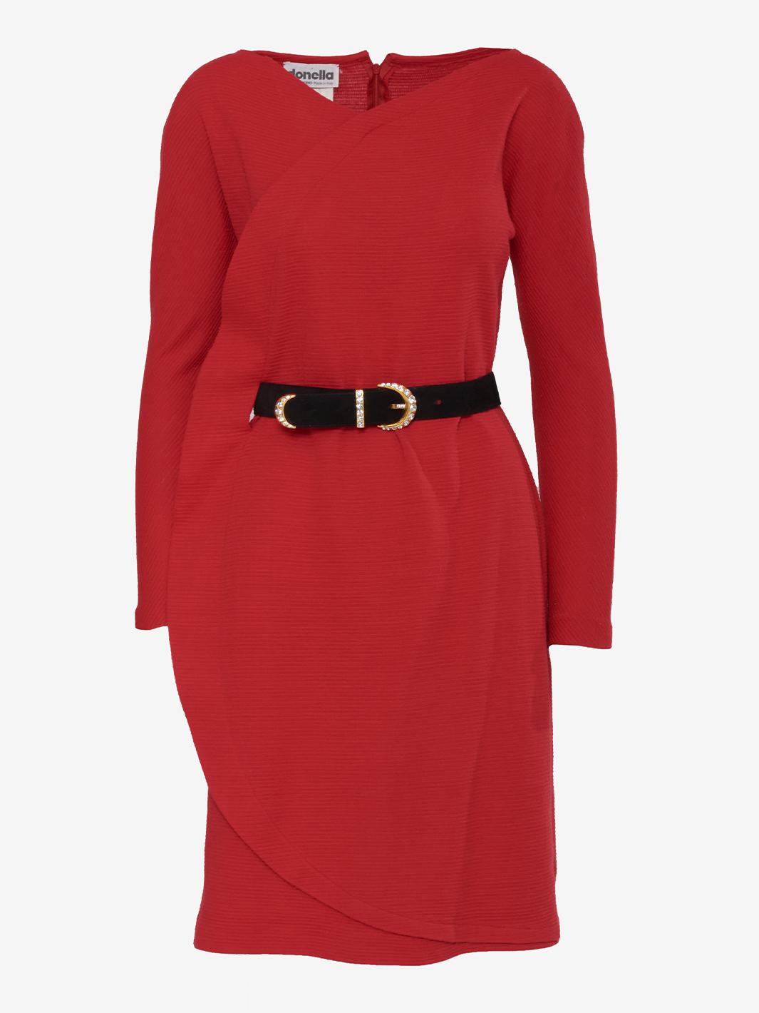 Vintage sheath dress with jewel belt - '80s AR009  Mimmina 