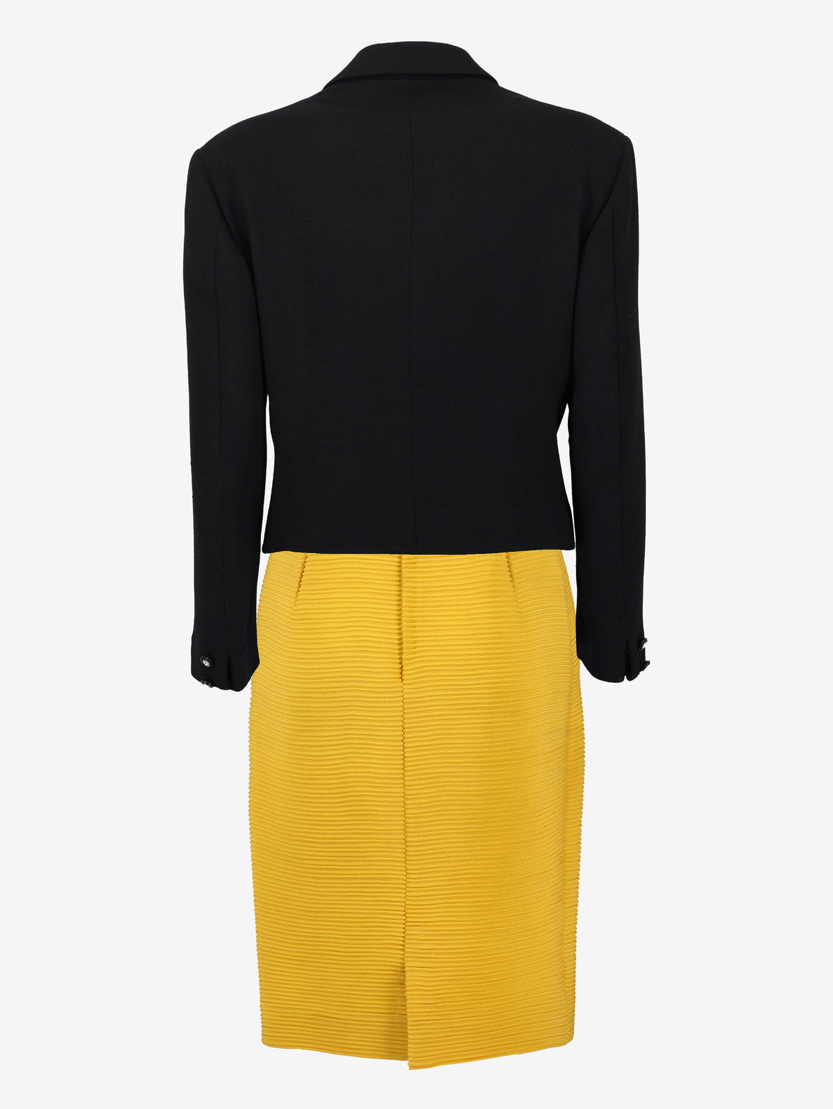 Abito nero e giallo Gianni Versace Couture