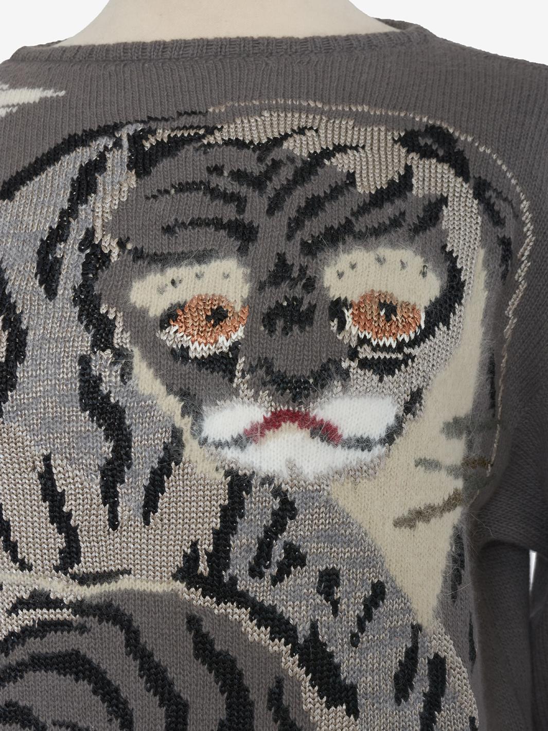 Krizia Hyena Embroidery Sweater CVM21.90.32D-1  Krizia 
