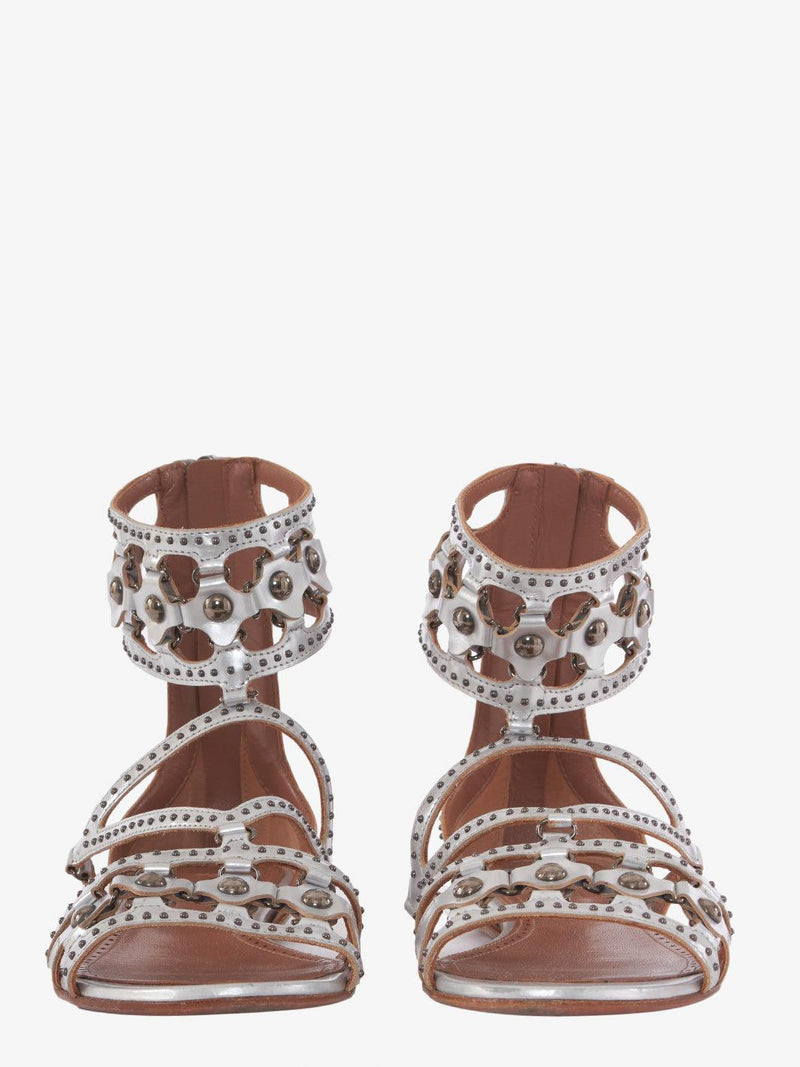 Silver studded leather Alaïa slave sandals CVM22.81.1  Alaïa 