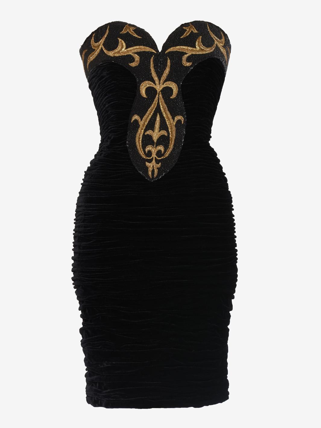 Juanita Sabbadini  black velvet dress
