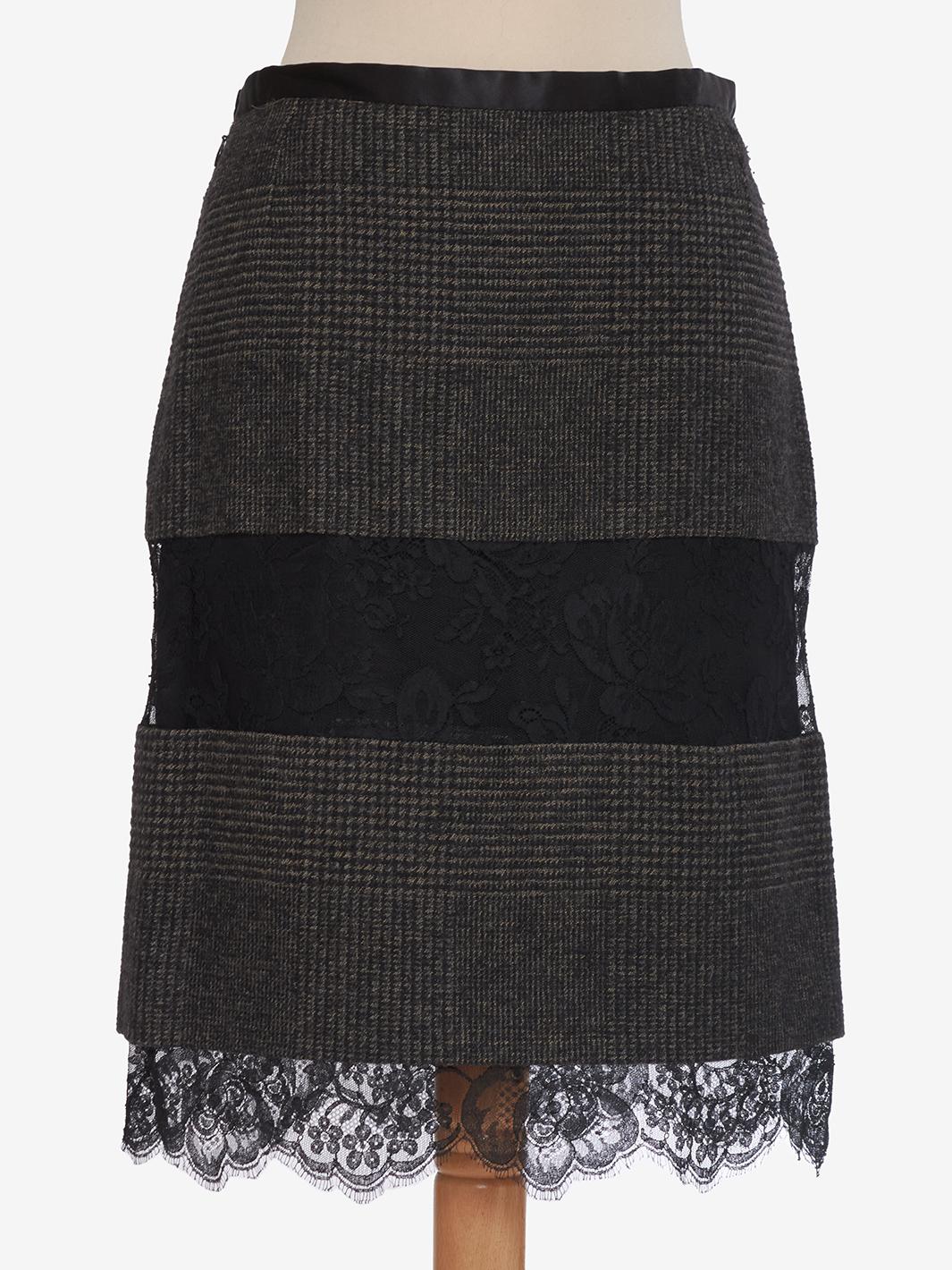 Dolce & Gabbana Melange Tweed Short Skirt