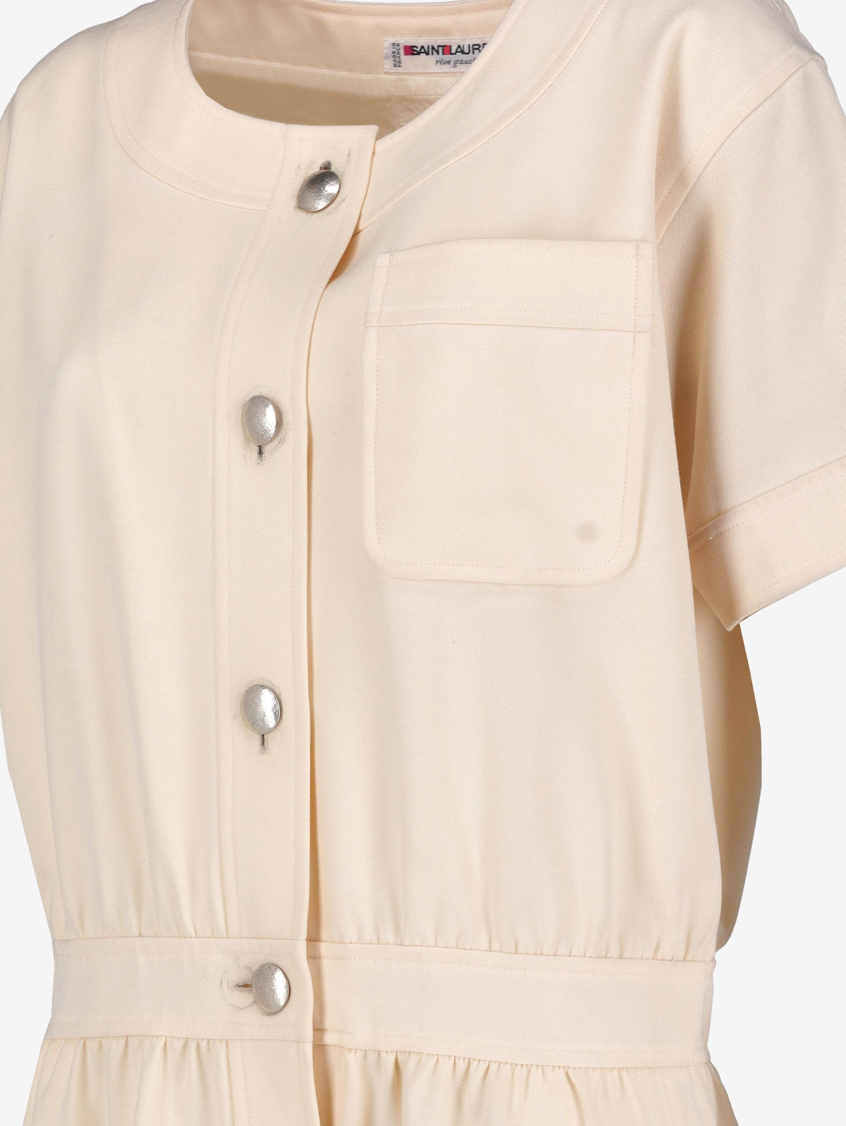 Yves Saint Laurent Short Sleeve Dress with Silver Buttons MR120725.3  Yves Saint Laurent 