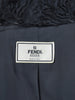 Fendi Black Coat With Shearling Details W2511.60  Fendi 