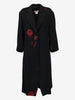 Dries Van Noten Wool Coat with Red Rose Motif W7426.21  Dries Van Noten 