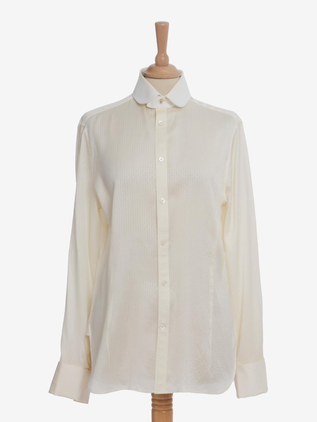 Ralph Lauren 真丝象牙色衬衫