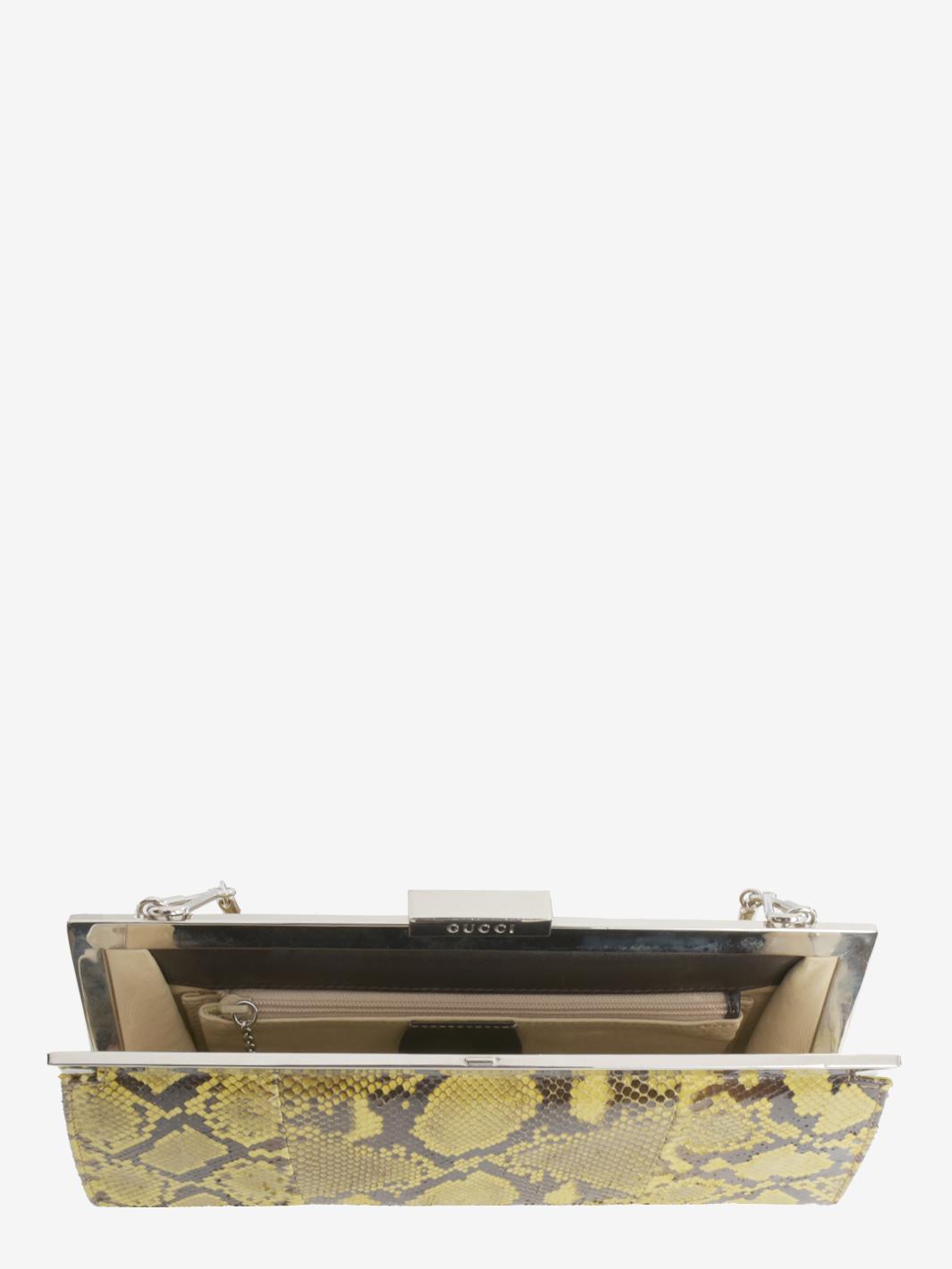 Gucci Python Clutch