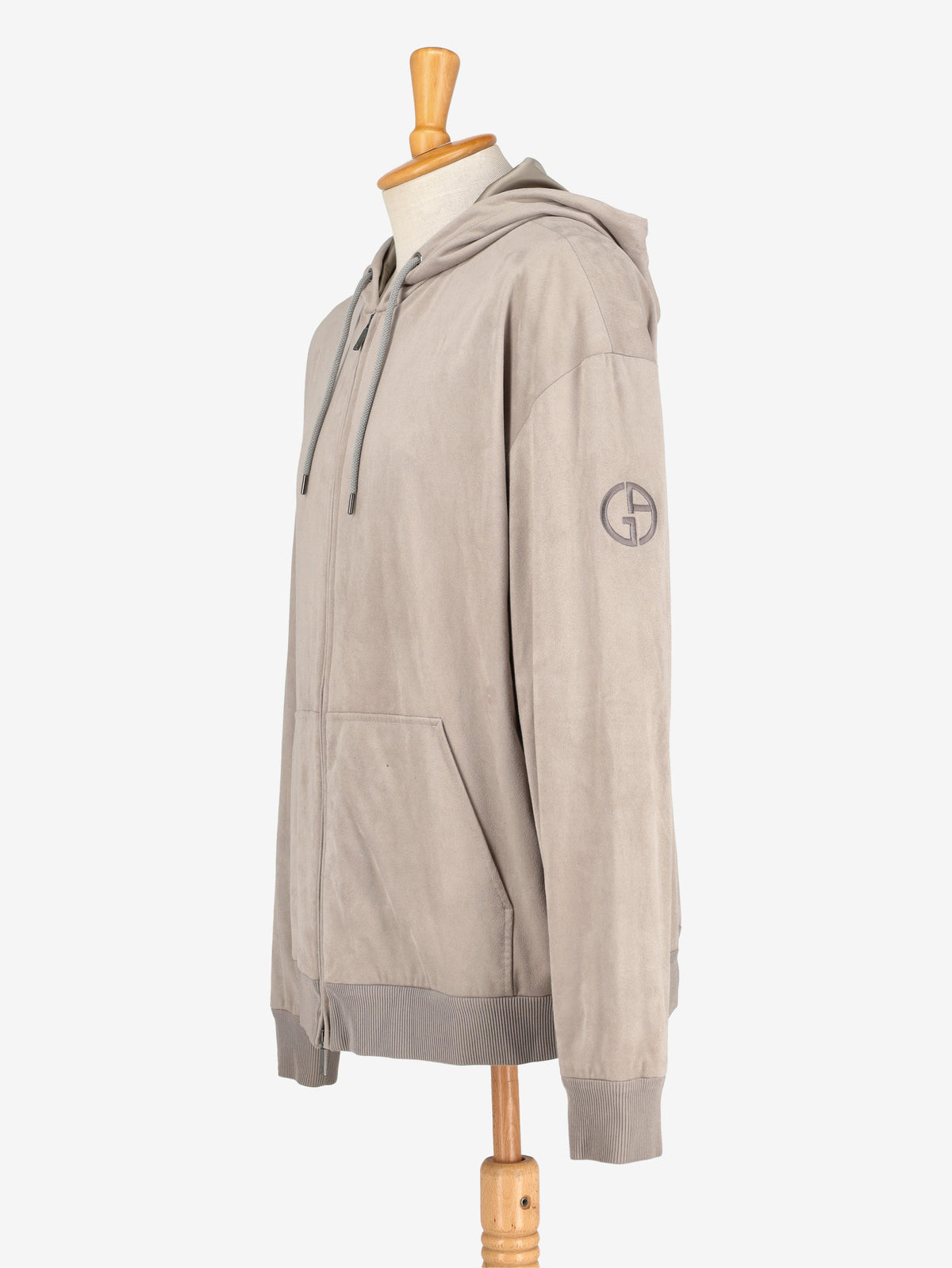 Giorgio Armani Grey Zip-Up Hoodie WCV112502  Giorgio Armani 
