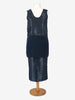 Gianfranco Ferré Blue Navy Beaded Suit