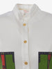 Roberta Di Camerino White Polo Shirt With Printed Pocket W130524.8  Roberta di Camerino 