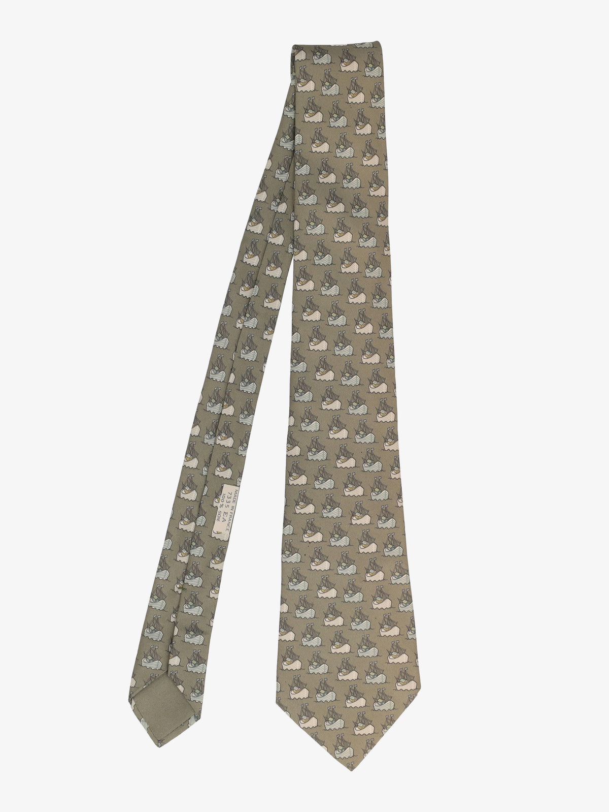 Hermès Boat Print Tie W16062025.3  Hermès 