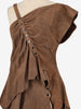 Issey Miyake Brown Suede Set DM10043112  Issey Miyake 