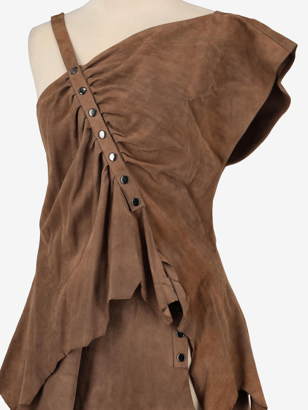 Issey Miyake Brown Suede Set DM10043112  Issey Miyake 