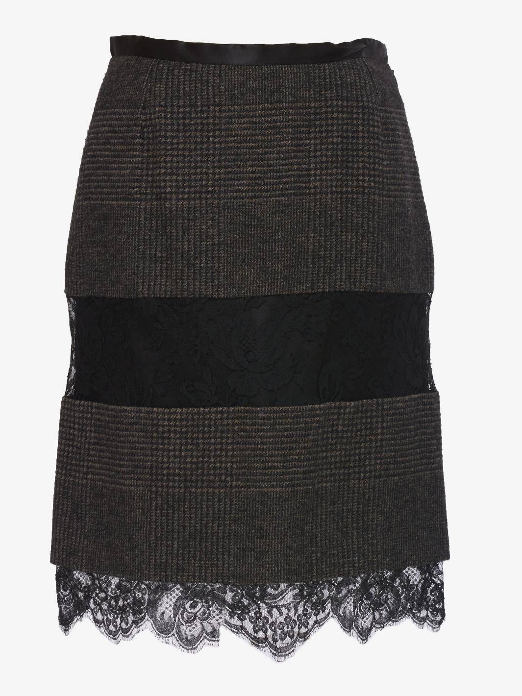 Dolce & Gabbana Melange Tweed Short Skirt