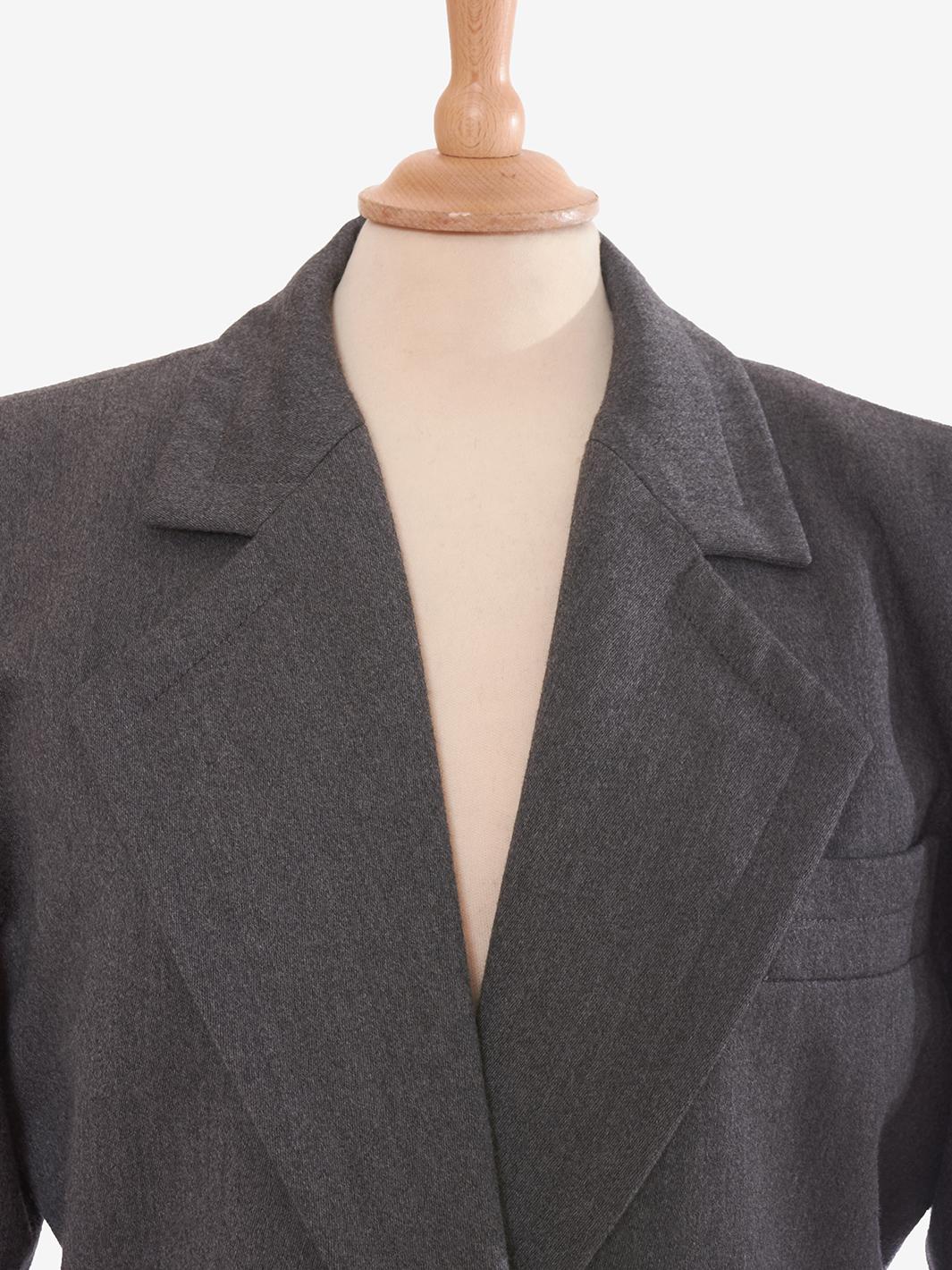 Saint Laurent Grey Wool Blazer MZ191312  Yves Saint Laurent 