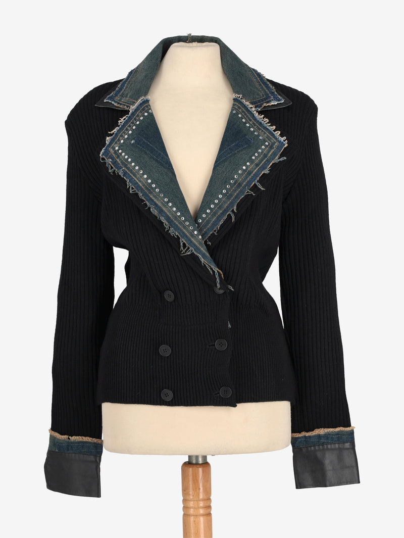 Mondrian Wool Jacket With Jeans Details W2511.118.03  Mondrian 