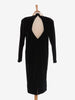 Gianni Versace black velvet dress with satin collar