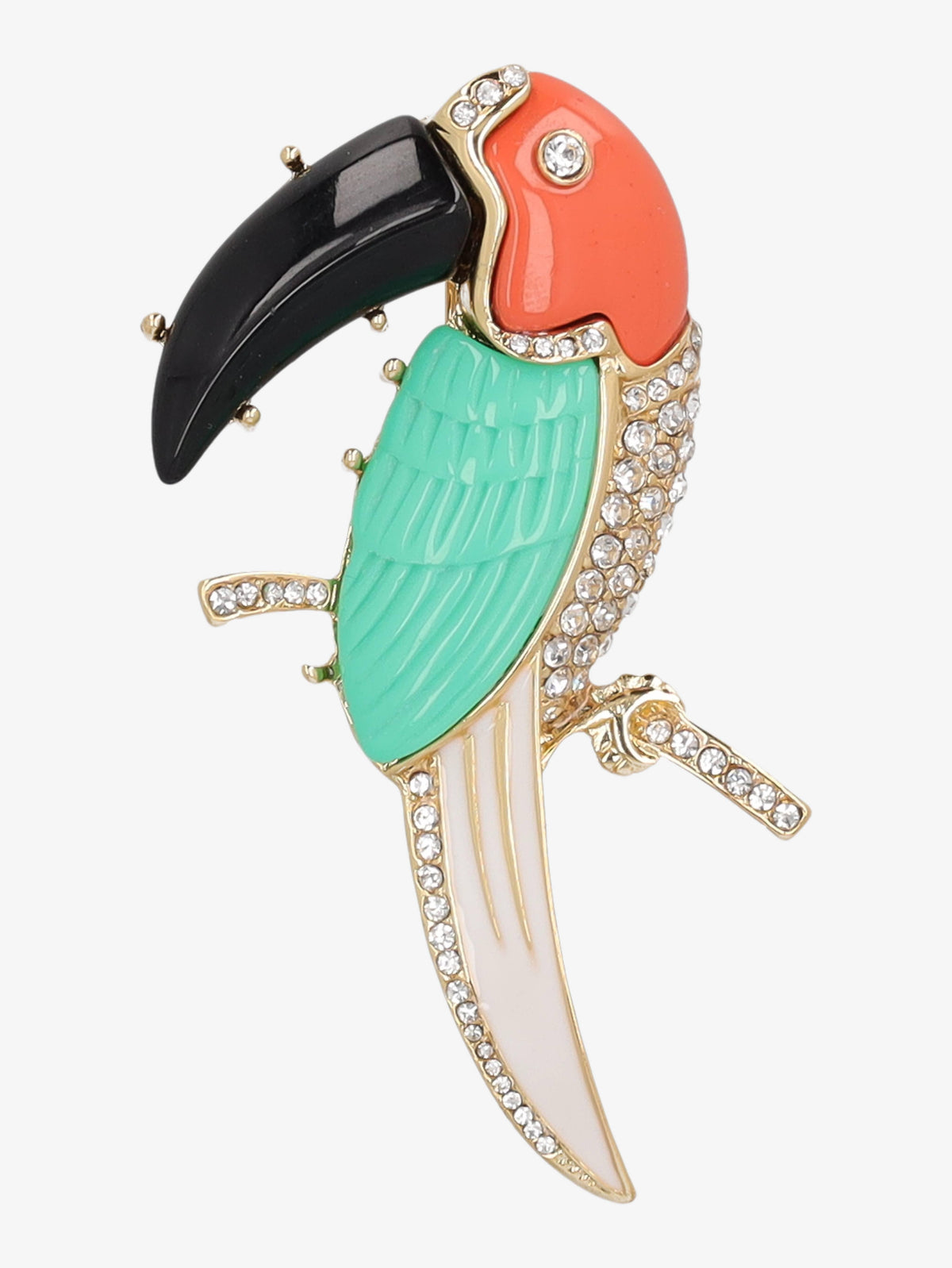 Kenneth Jay Lane Toucan Brooch CVR24.1.68  Kenneth Jay Lane 