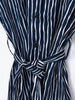 2020 Cavalli e Nastri chemisier dress with blue and white stripes W22070402  Cavalli e Nastri 