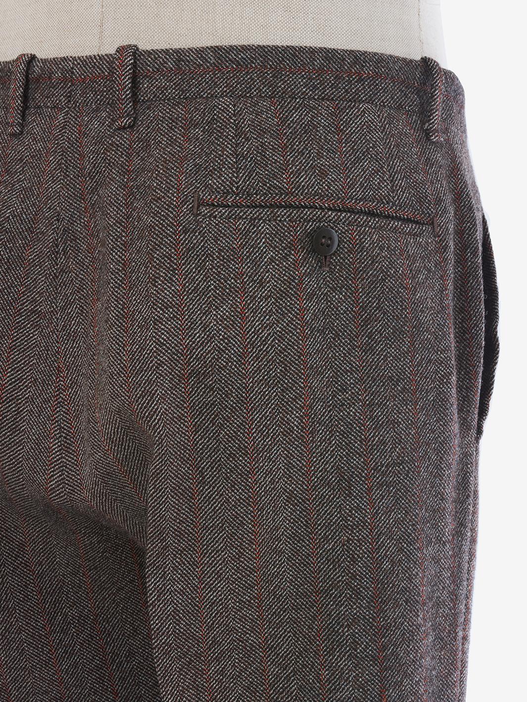 Brown herringbone suit U81_11/18  Vintage 