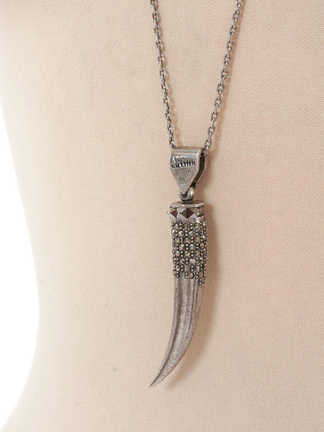 Y2K Jean Paul Gaultier necklace with horn-shaped pendant W22062136  Jean Paul Gaultier 