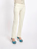 Y2K Alessandro Dell'Acqua cream pants in stretch fabric