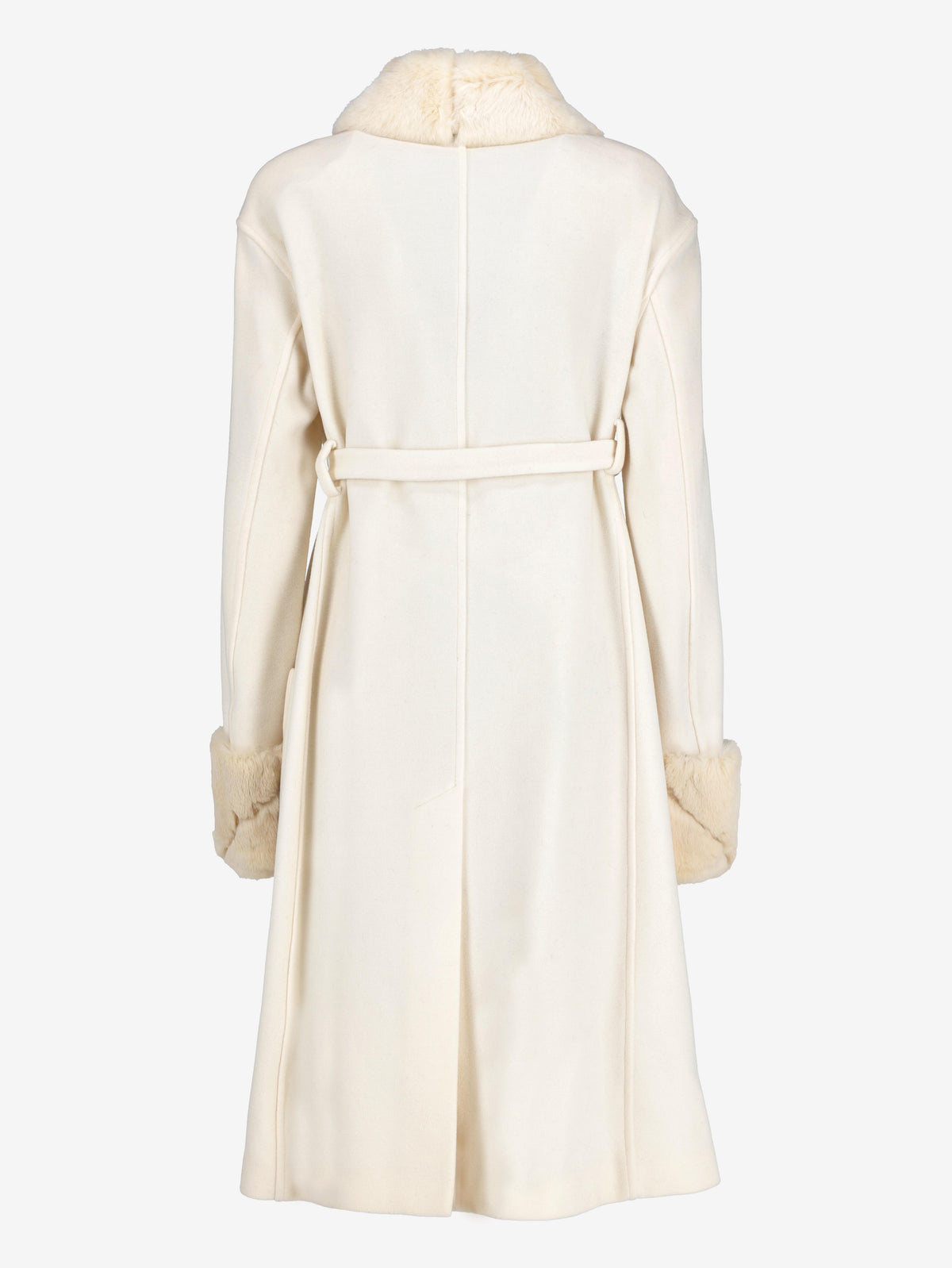 Fendi White Coat With Fur W2511.62  Fendi 