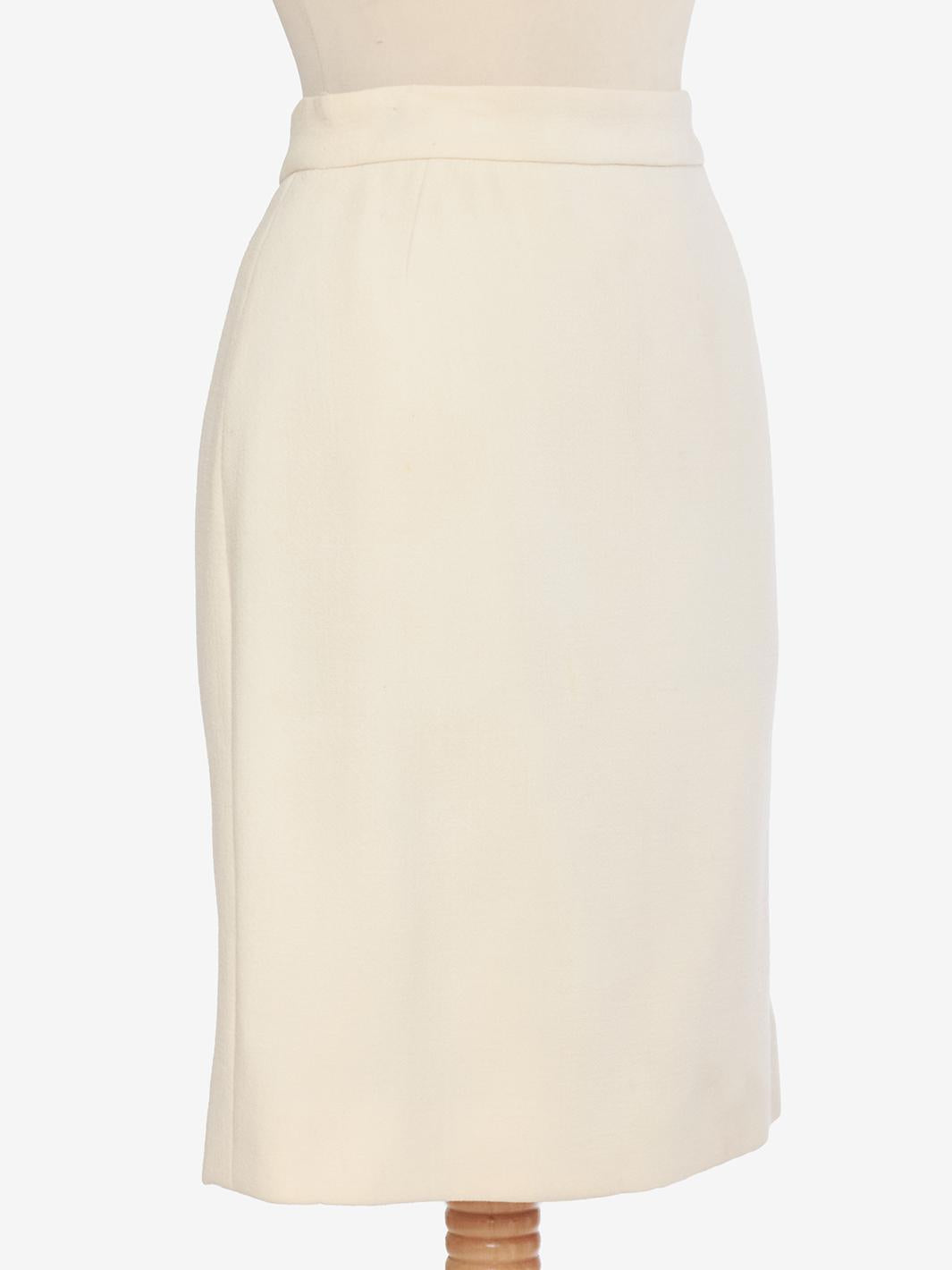 Juanita Sabbadini White Wool Suit