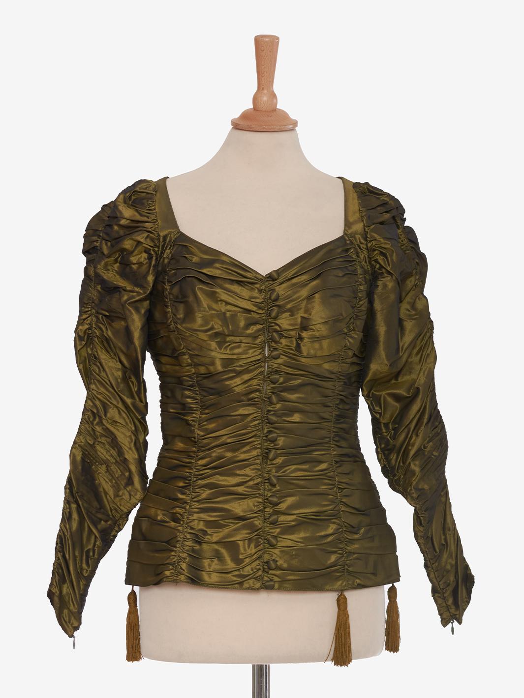 Top in seta drappeggiato di Lolita Lempicka