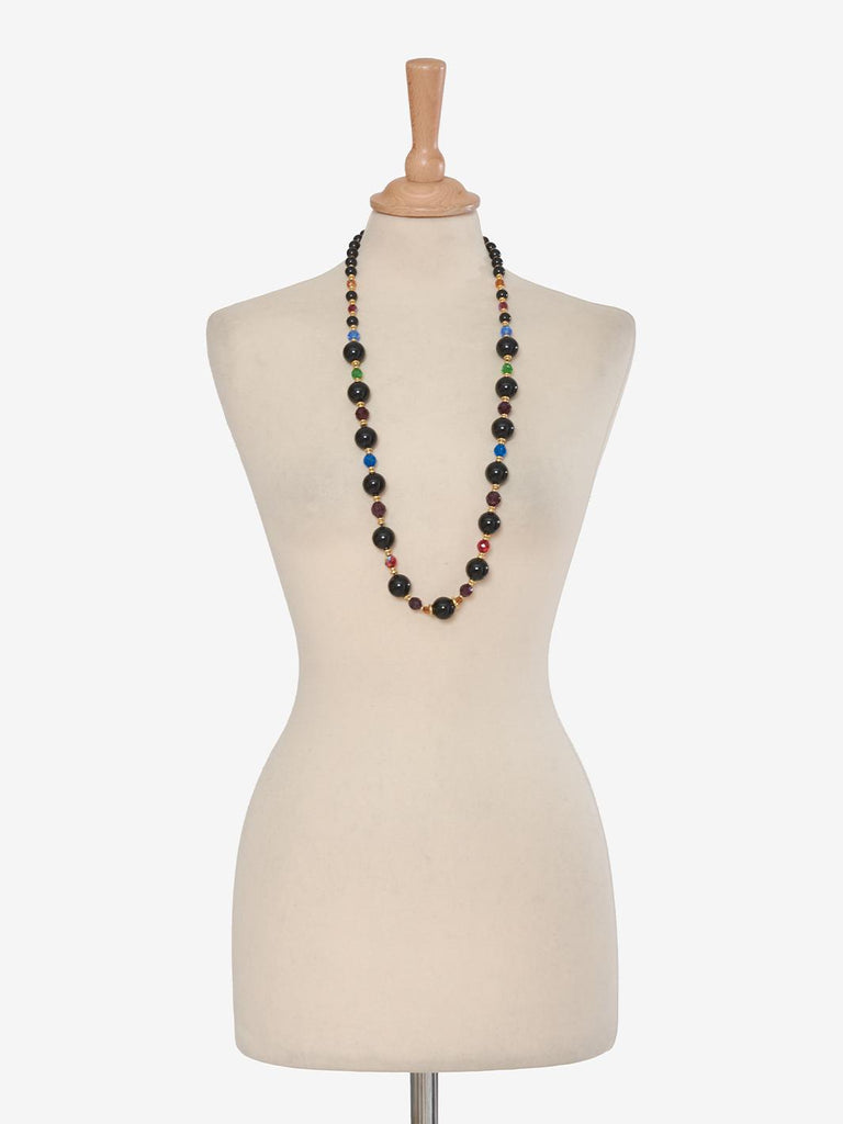Bozart Black Bead Necklace MR280923_11  Bozart 
