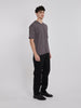 Y2K Versace grey T-shirt in technical fabric with V-neckline W22032404  Versace 