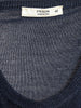 Y2K Prada sweater in blue wool with Swarovski detail