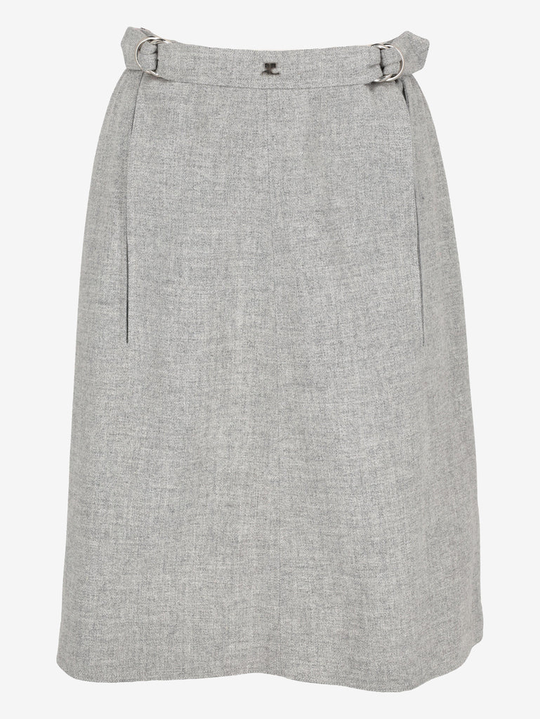 Courrèges Skirt in Grey Wool MR260725.21  Courrèges 