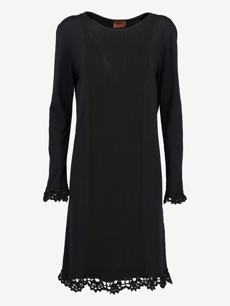 Missoni Wool Knitted Midi Dress with Crochet Details BR13224.2  Missoni 