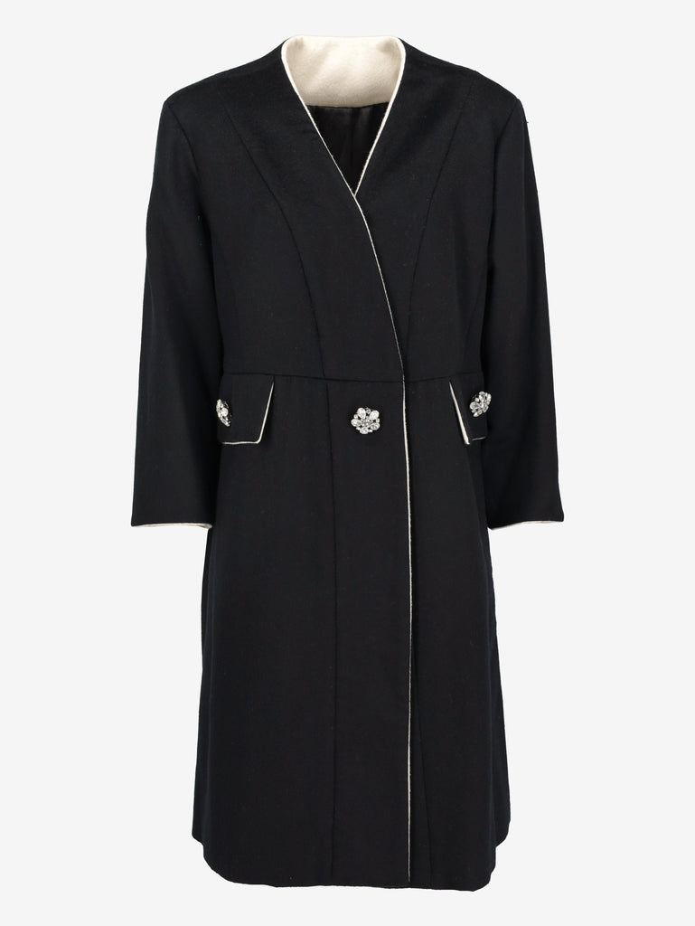 Vintage Felted Wool Coat with Jewel Buttons CVM26.22.64  Vintage 