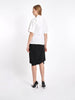 Short sleeves white Y2K Gothic by Yohji Yamamoto blouse W22031729  Yohji Yamamoto 