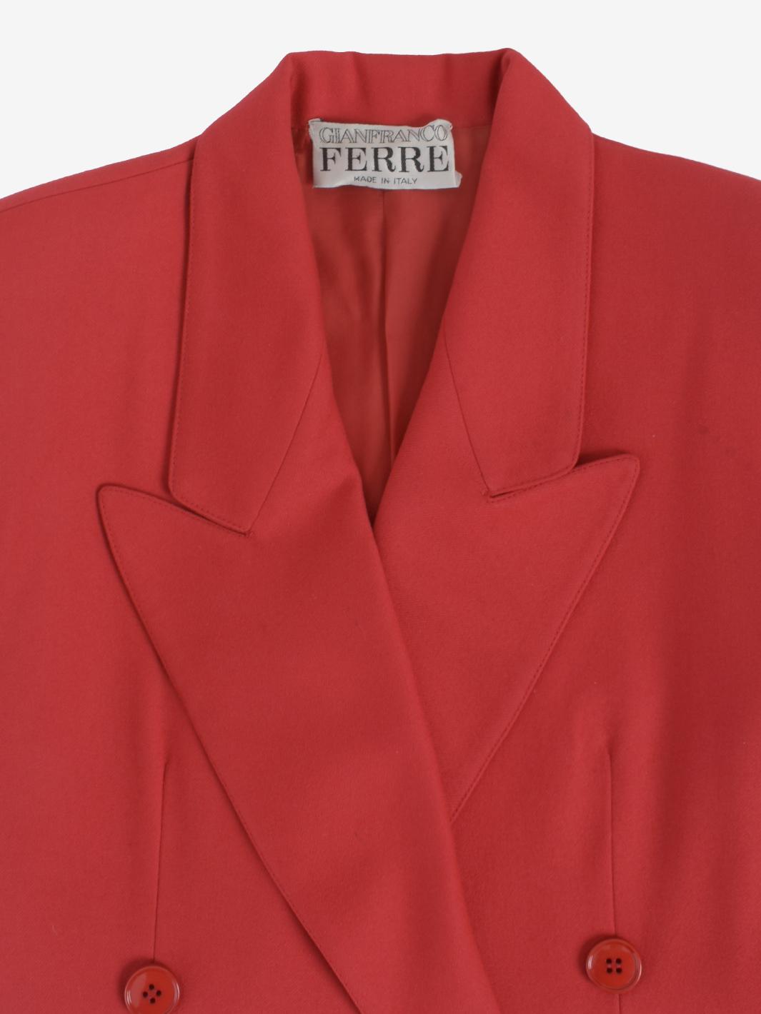 Gianfranco Ferré Wool Suit With Scarf - 80s