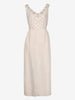 Vintage Ivory Silk Evening Dress with Embroidered Bodice AR153  Vintage 