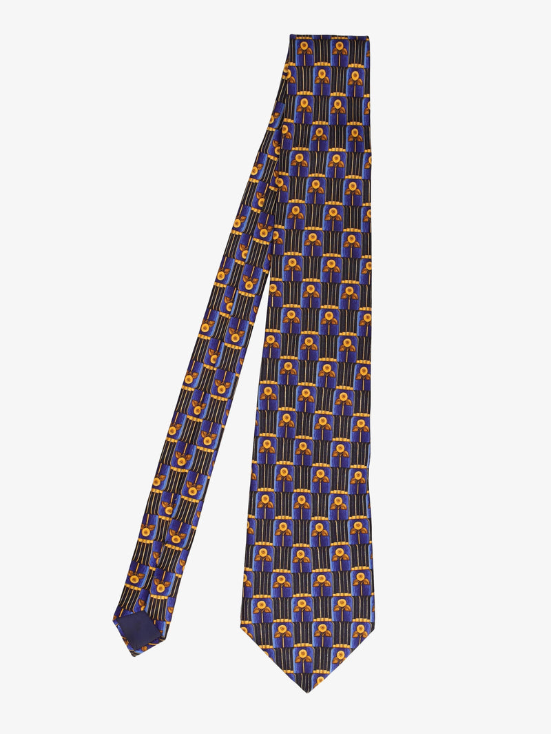 Lanvin Sunflower Print Tie WCV300625.17  Lanvin 