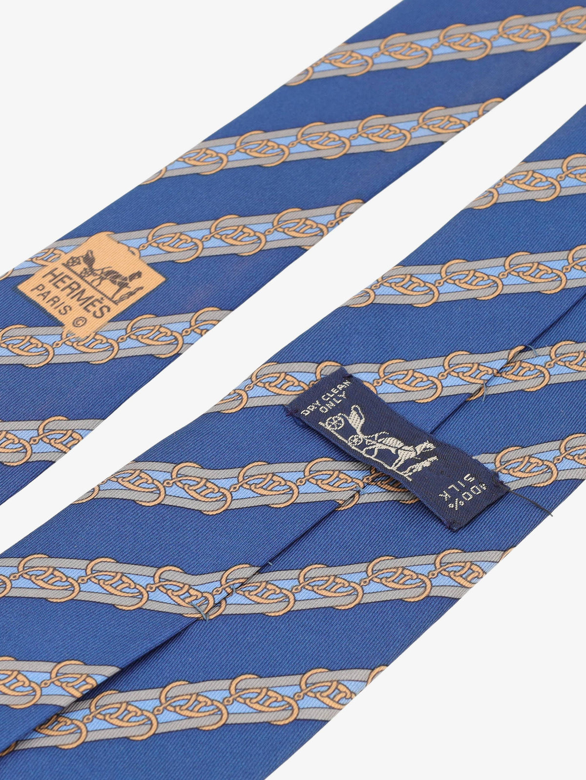 Hermès Chains Print Tie 161225.21  Hermes 
