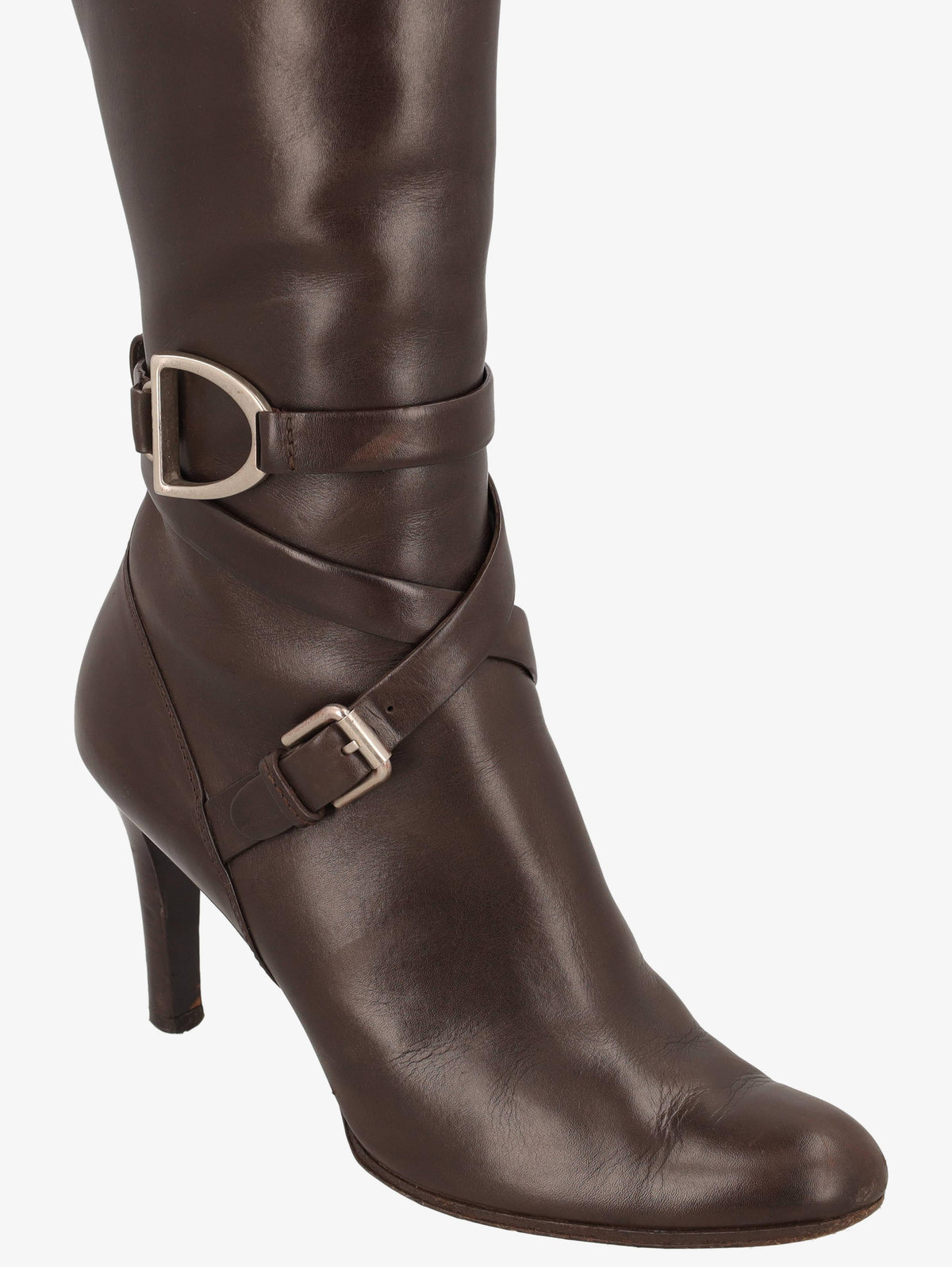 Ralph Lauren Boots in Brown Leather WCV161224_74  Ralph Lauren 