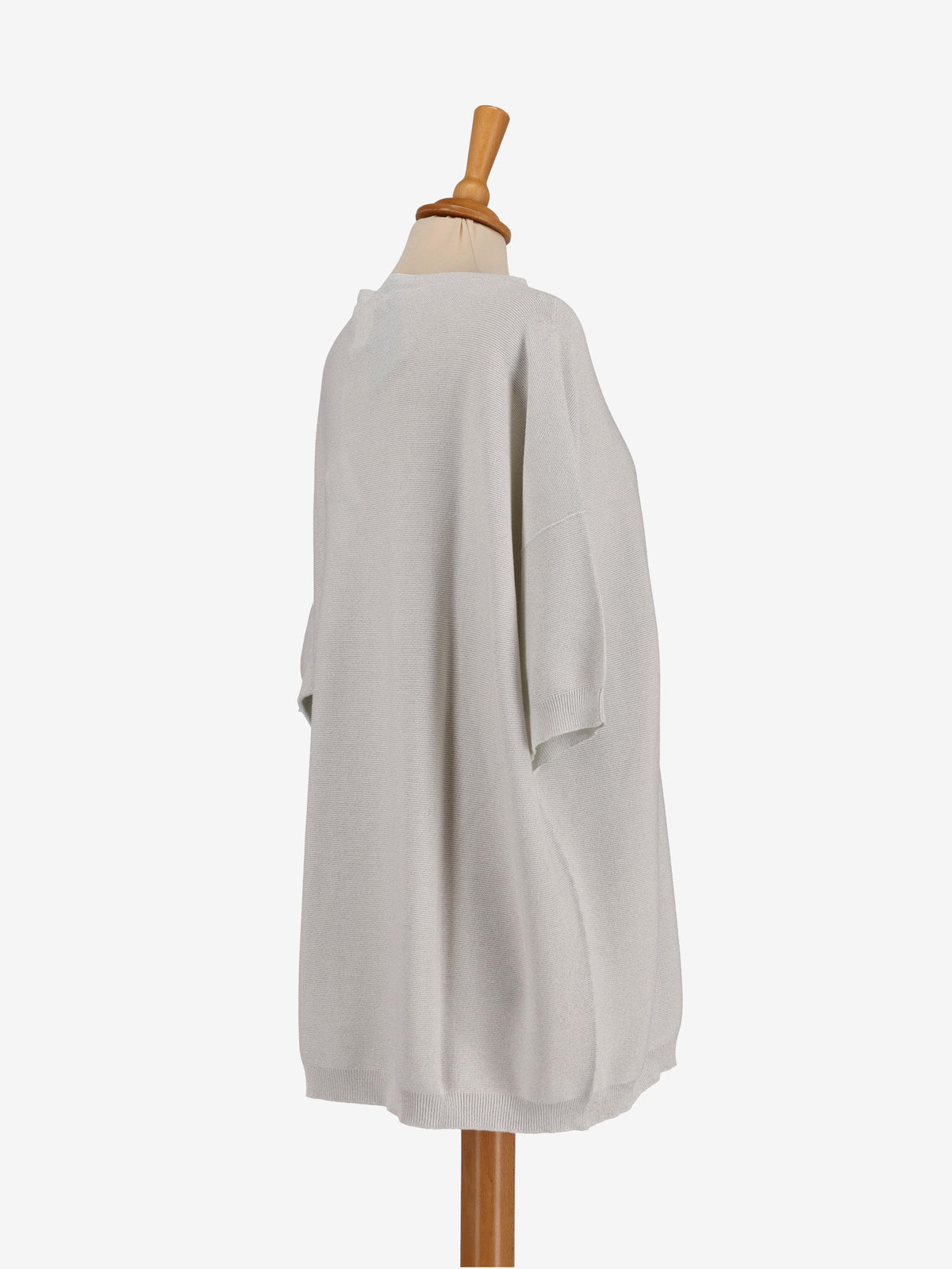 Fabiana Filippi Silver Lurex Maxi Shirt