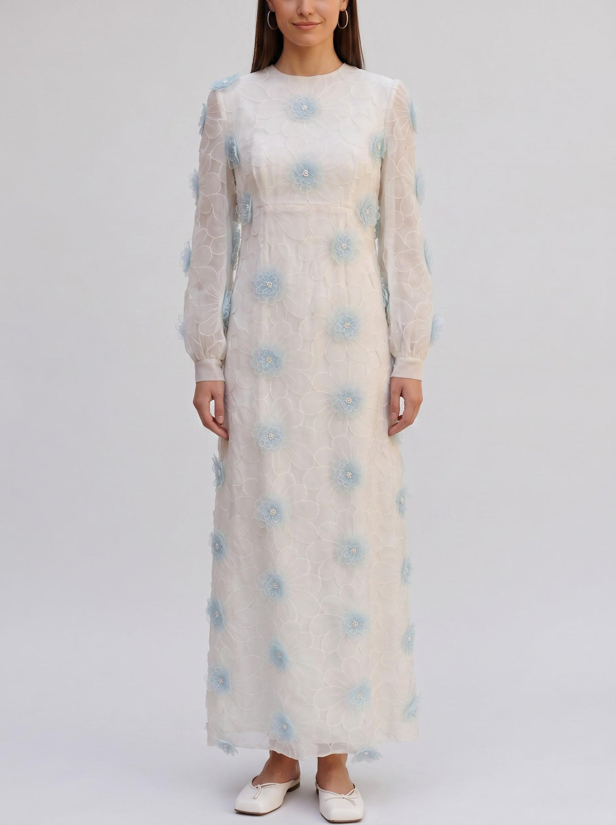 Vintage Romantic Flower Dress AR028  Vintage 