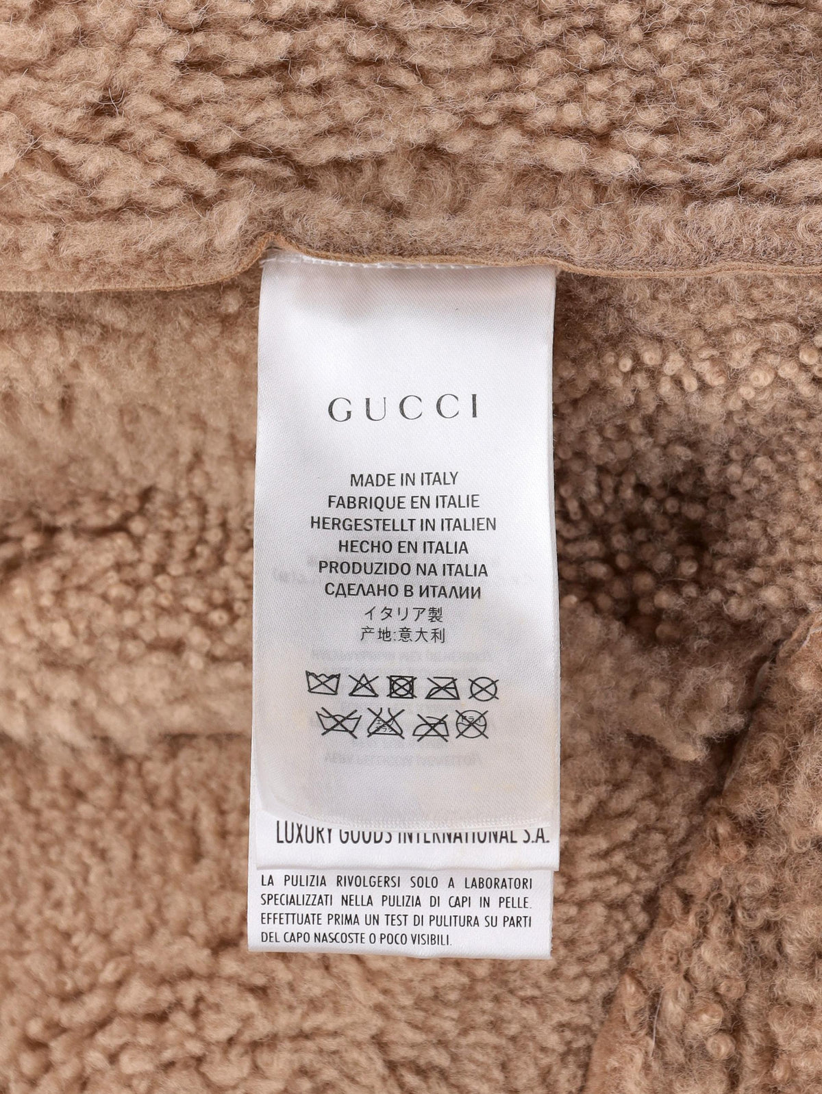 Gucci Shearling and Suede Leather Biker Jacket W7426.18  Gucci 