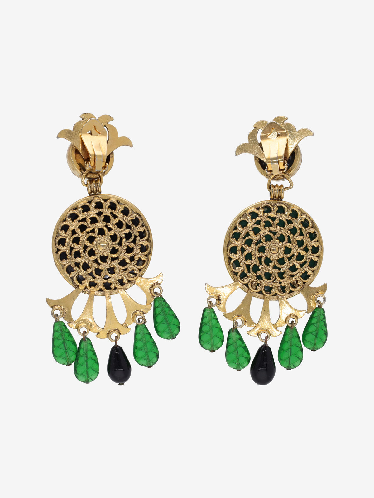 Vintage Gemstones Pendant Earrings MR031225.146  Vintage 