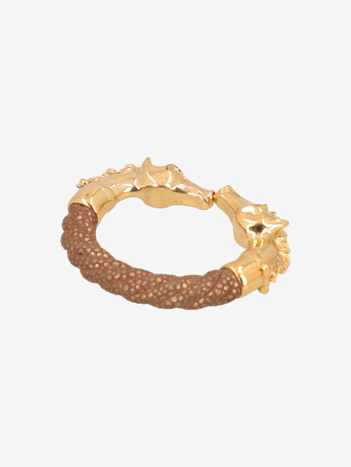 Chloé Equestrian Double Horse Head Bangle W13426.77  Chloé 