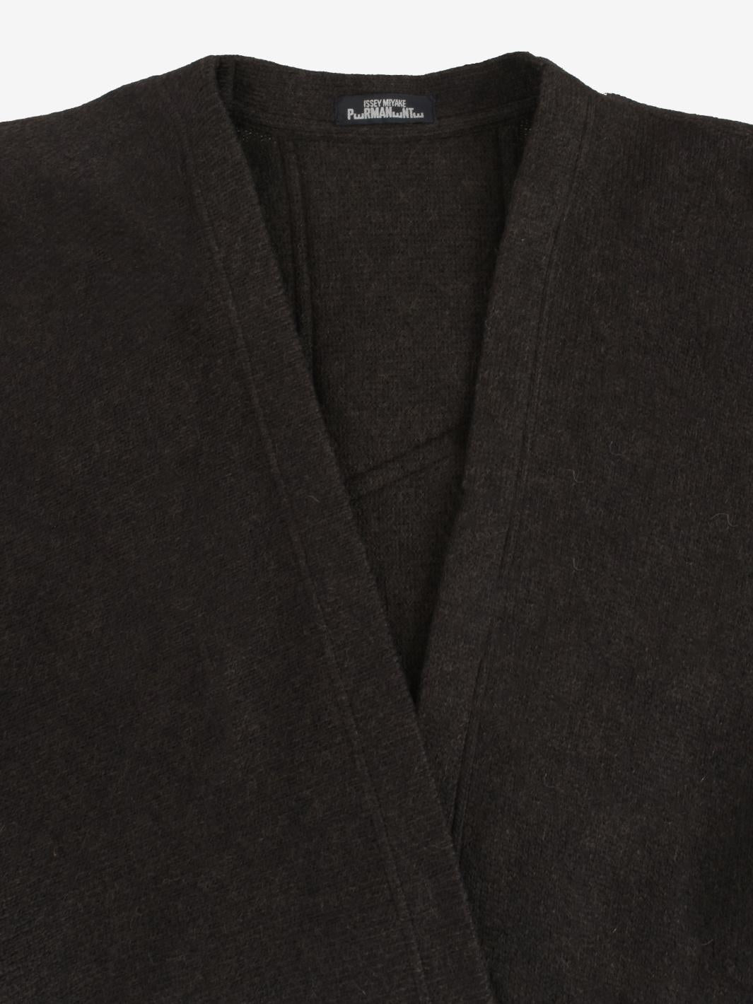 Issey Miyake Permanente 羊毛蝙蝠大衣 - 80 年代